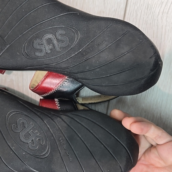 SAS Women Hook&loop Leatger Strappy Sandals Shoes Sz 8.5M - Picture 12 of 14